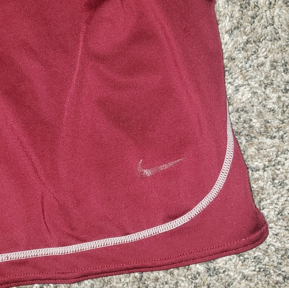 Nike| Boy's Maroon Athletic Jogging Running Training Shorts - Picture 2 of 6